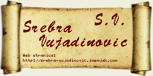 Srebra Vujadinović vizit kartica